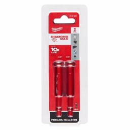 Milwaukee Diamond MAX Hole Saw Set, 2-Piece, 1/4 in. Hex Shank for Tile, Stone, and Glass thumbnail 6