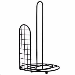 Unbranded Grid Collection Black Steel Free Standing Paper Towel Holder thumbnail 3