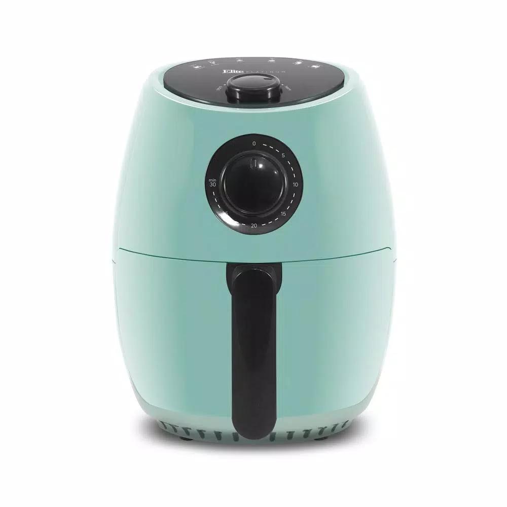Maximatic Elite Platinum 2.1 Qt. Blue Air Fryer with Adjustable Timer and Convection Fan