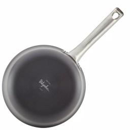 Ayesha Curry Home Collection 3 Qt. Hard-Anodized Aluminum Nonstick Saucepan with Glass Lid, Charcoal Gray thumbnail 3