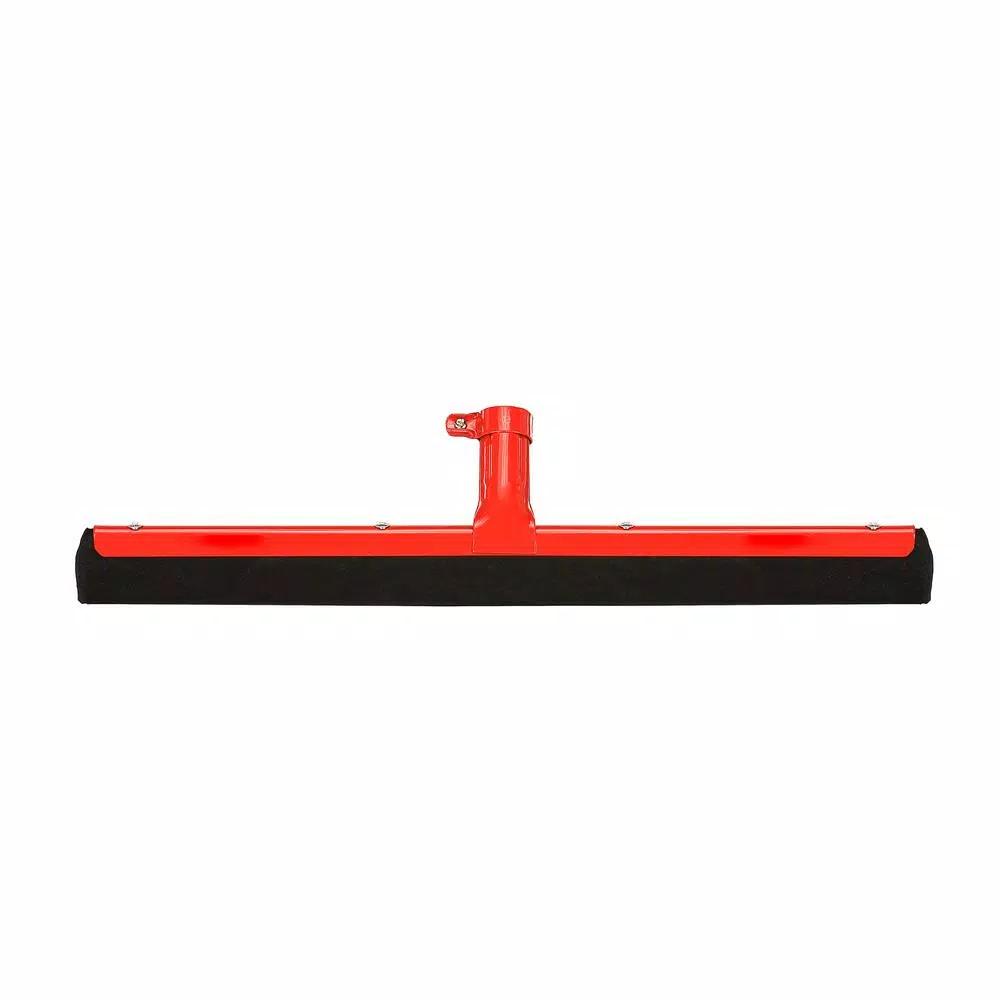 Alpine Industries 18 in. Dual Moss Rubber Professional Locking Floor Squeegee, Red