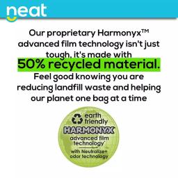Unbranded Neat 30 Gallon Heavy Duty Black and White Trash Bags, 1.1 Mil, 120 Count thumbnail 6