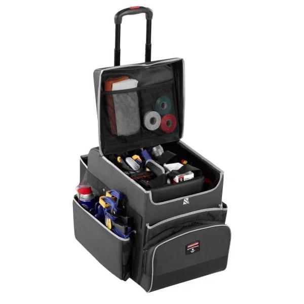 Rubbermaid Small Executive Quick Cart with Telescopic Handle, Dark Gray