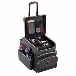 Rubbermaid Small Executive Quick Cart with Telescopic Handle, Dark Gray thumbnail 1