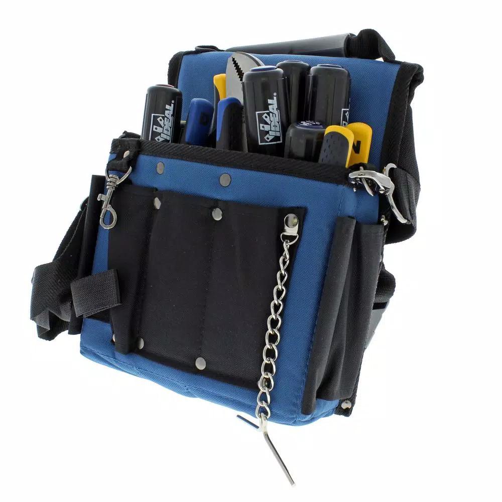Ideal Electrical 14-Piece Professional Electrical Tool Kit with Journeyman Tote Bag