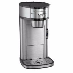 Hamilton Beach The Scoop Single-Serve Stainless Steel Coffee Maker with Built-In Mesh Filter thumbnail 1