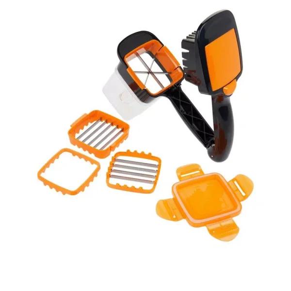 As Seen on TV Nutri Chopper 5-in-1 Compact Portable Handheld Kitchen Slicer with Storage Container