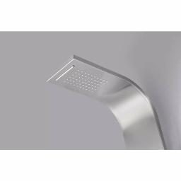 ANZZI Anchorage 60 in. 2-Jet Full Body Shower Panel System with Heavy Rain Head & Spray Wand, Brushed Steel thumbnail 9