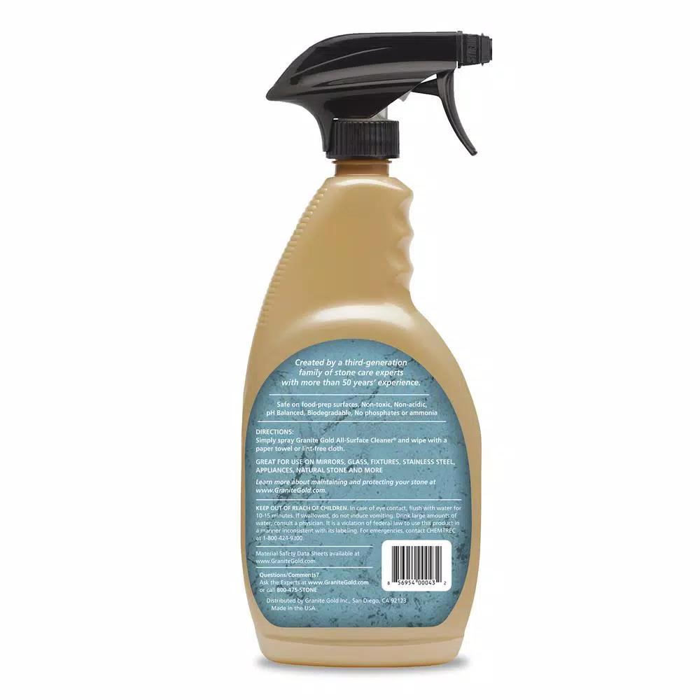 Granite Gold All-Surface Cleaner, 24 oz. - Safe for Natural Stone, Glass, and Stainless Steel