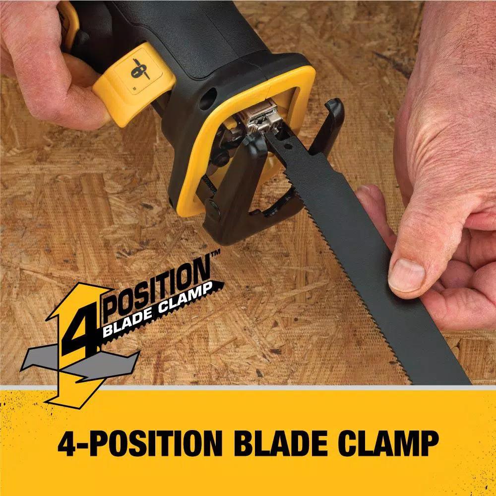 DEWALT 20V MAX XR Brushless Compact Reciprocating Saw Kit with 5.0 Ah Battery
