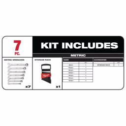 Milwaukee 64-Piece 1/4 in. Drive SAE/Metric Ratchet, Socket, and Combination Ratcheting Wrench Set thumbnail 4