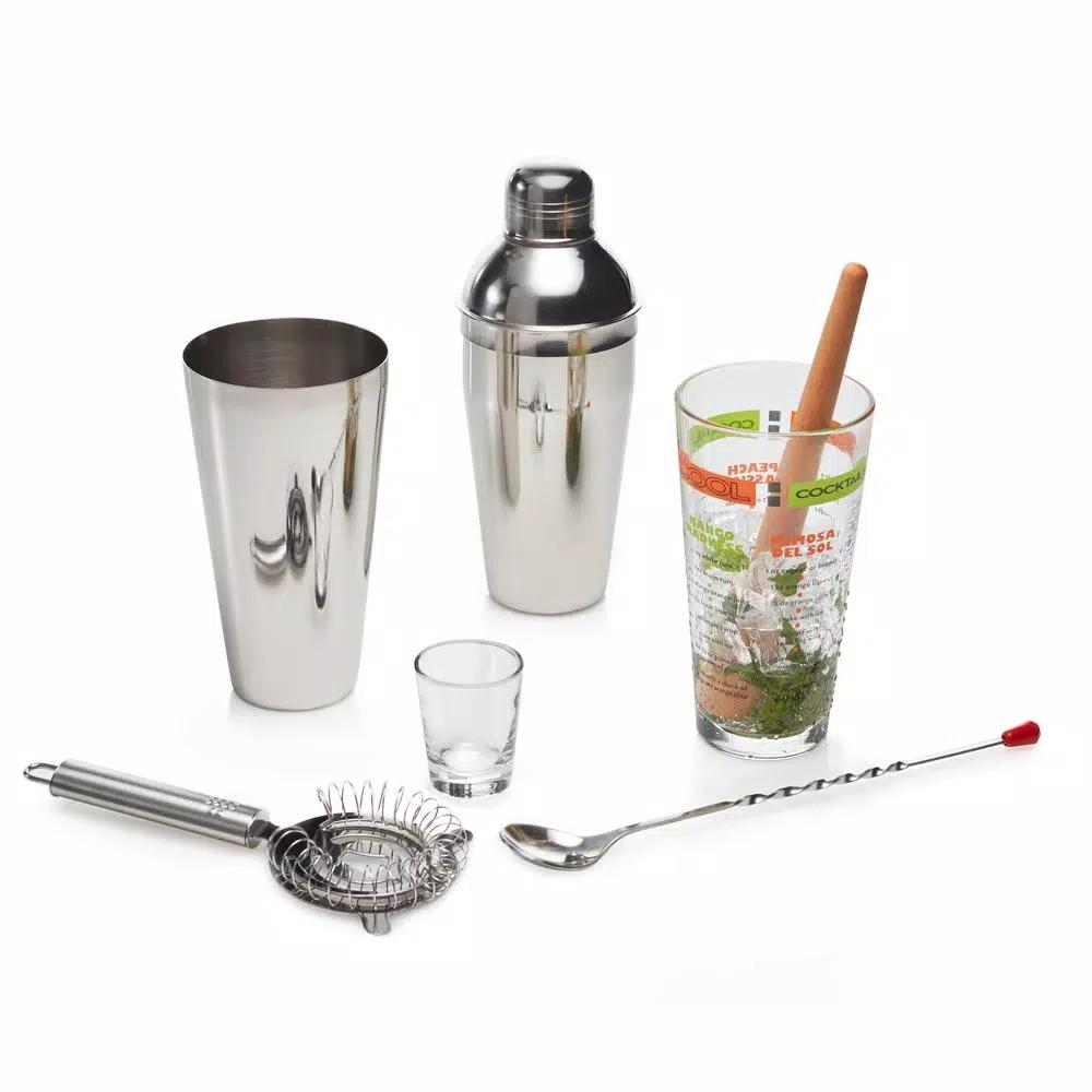 Libbey Mixologist 9-Piece Cool Cocktails Set with Mixing Glass and Recipes