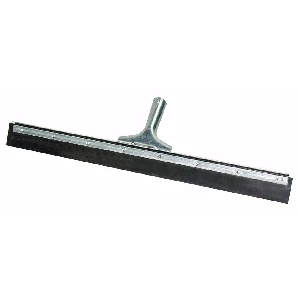 Bon Tool 24 in. Straight Galvanized Steel Floor Squeegee with Non-Marking Rubber Blade