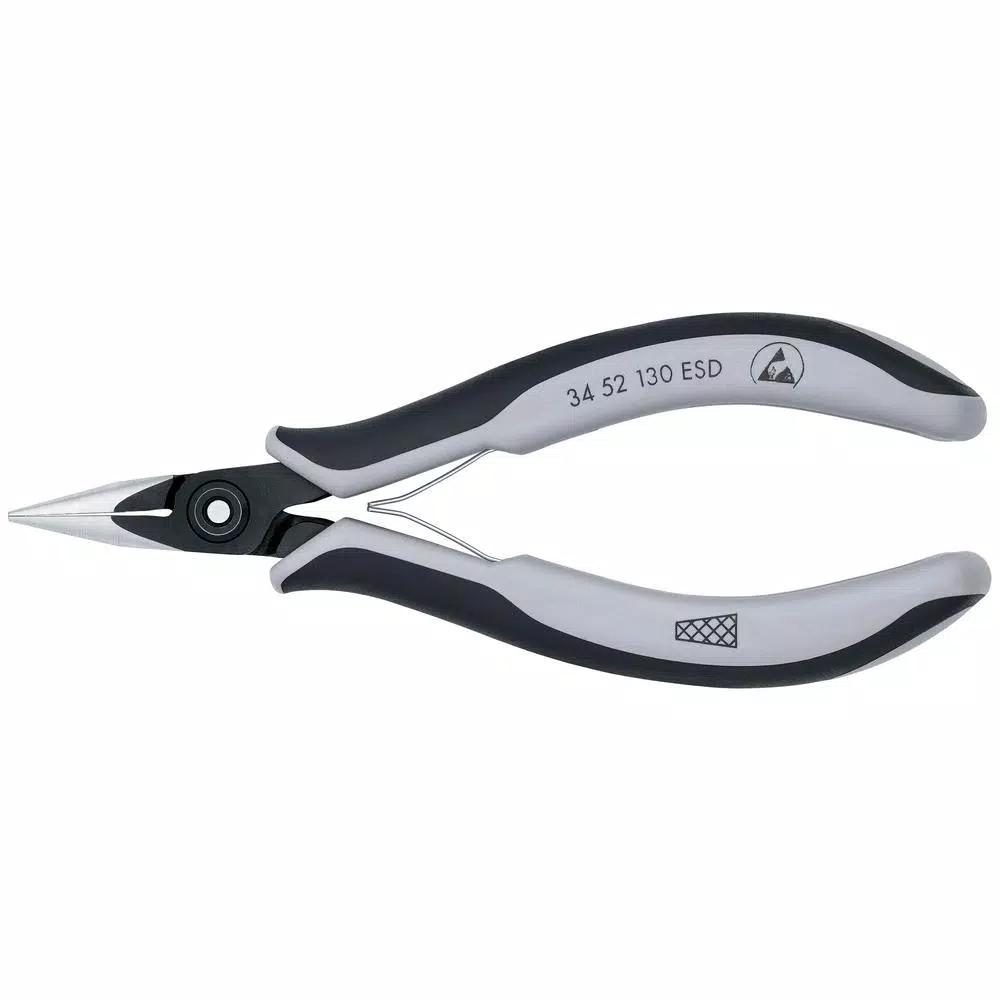 KNIPEX 5-1/4 in. Precision Electronics Gripping Pliers with ESD Handles