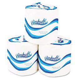 Windsoft Premium 2-Ply White Bath Tissue, 500 Sheets Per Roll, 96 Rolls per Carton thumbnail 3