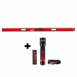 Milwaukee 72 in. Redstick Digital Box Level with Pinpoint Technology & 700 Lumen LED Flashlight Kit thumbnail 1