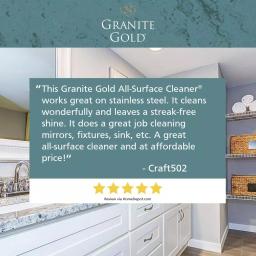 Granite Gold All-Surface Cleaner, 24 oz. - Safe for Natural Stone, Glass, and Stainless Steel thumbnail 6