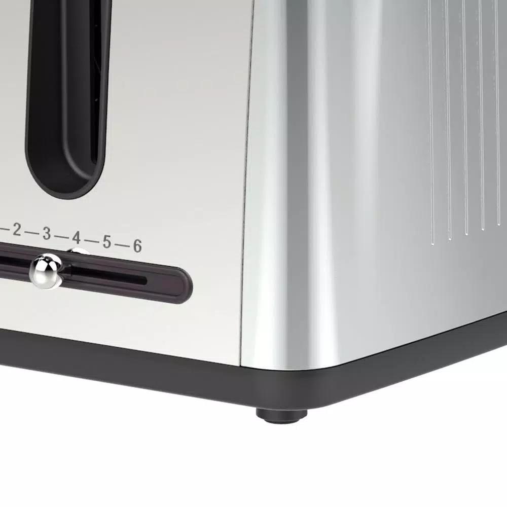 Brentwood Appliances 2-Slice Extra-Wide Slot Silver Toaster