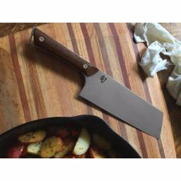 Shun Kanso 7 in. Japanese Utility Knife, AUS10A High-Carbon Stainless Steel, Wenge Wood Handle thumbnail 3