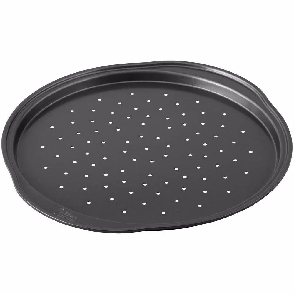 Wilton Perfect Results 14 in. Non-Stick Perforated Pizza Crisper Pan, Set of 2