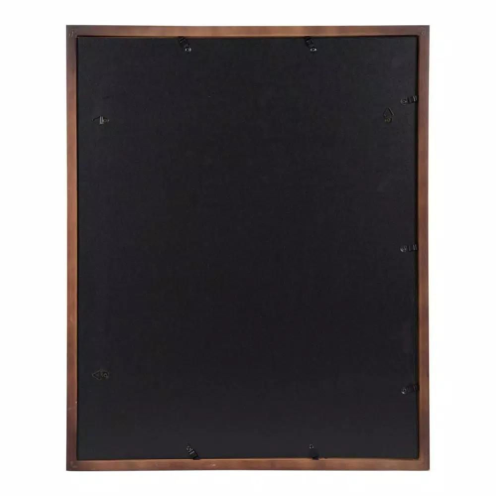 DesignOvation Gallery Wood Picture Frame Set of 2, Walnut Brown, 16x20 in. Matted to 8x10 in.