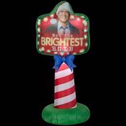 Gemmy 5 ft. Airblown Inflatable Penguin with Santa Hat and Green Scarf Outdoor Holiday Decoration thumbnail 1