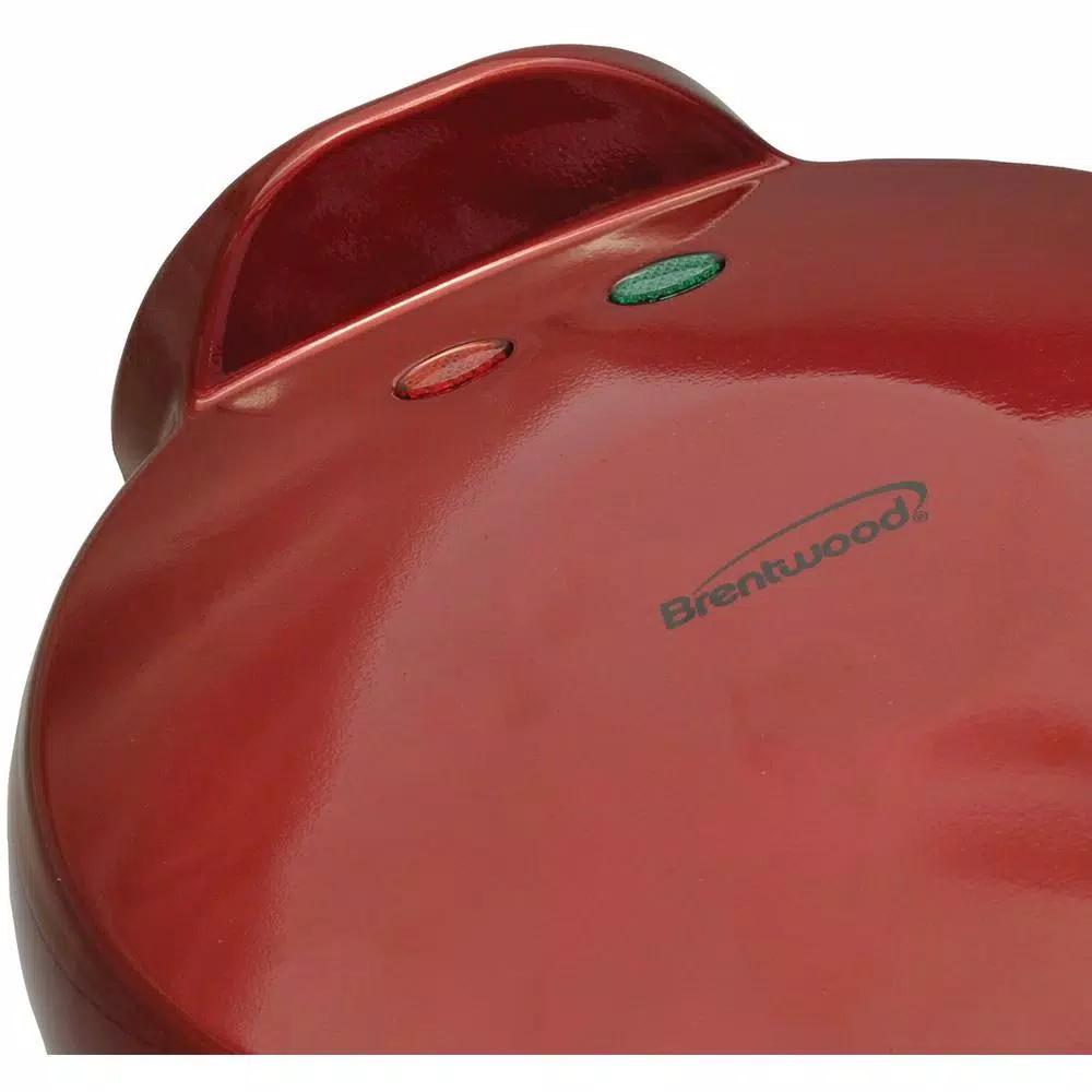 Brentwood Appliances TS-120 8-Inch Nonstick Quesadilla Maker, 900W, Red