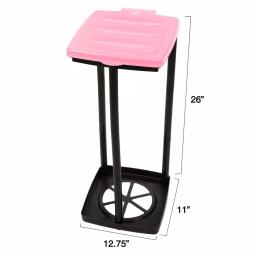 Wakeman Outdoors 13 Gal. Portable Pink Trash Bag Holder thumbnail 4