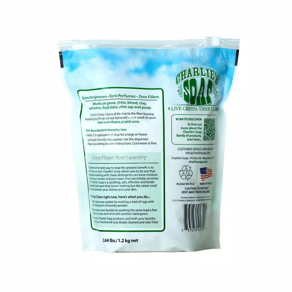 Charlie's Soap Powder Laundry Detergent, 100 Loads, Hypoallergenic & HE Compatible