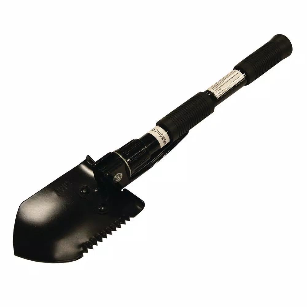 UST U-Dig-It Field Shovel and Pick Combo, Stainless Steel, Black