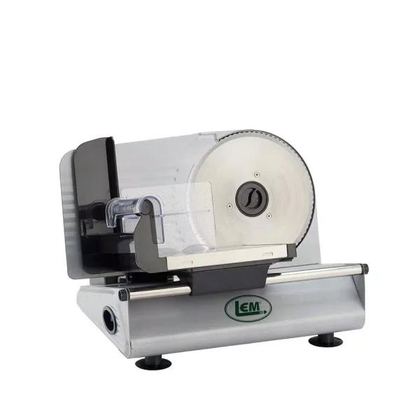 LEM Belt Driven 7.5 in. Stainless Steel Food Slicer, 150W, 0-20 mm Thickness