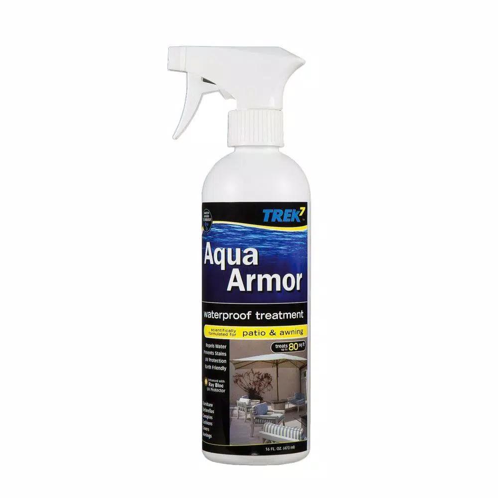 Trek7 Aqua Armor 16 oz. Fabric Waterproofing Spray for Patio Furniture, Cushions, and Awnings