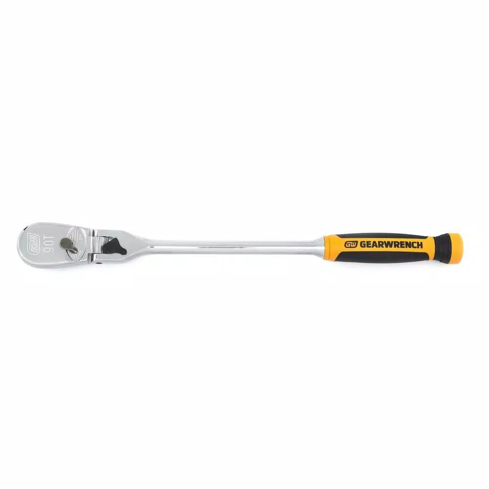 GEARWRENCH 1/2 in. Drive 90-Tooth Locking Flex Head Teardrop Ratchet