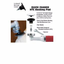 King Arthur's Tools Merlin2 Quick Change HTC Backing Pad Assembly for Sanding, Grinding, and Polishing thumbnail 2