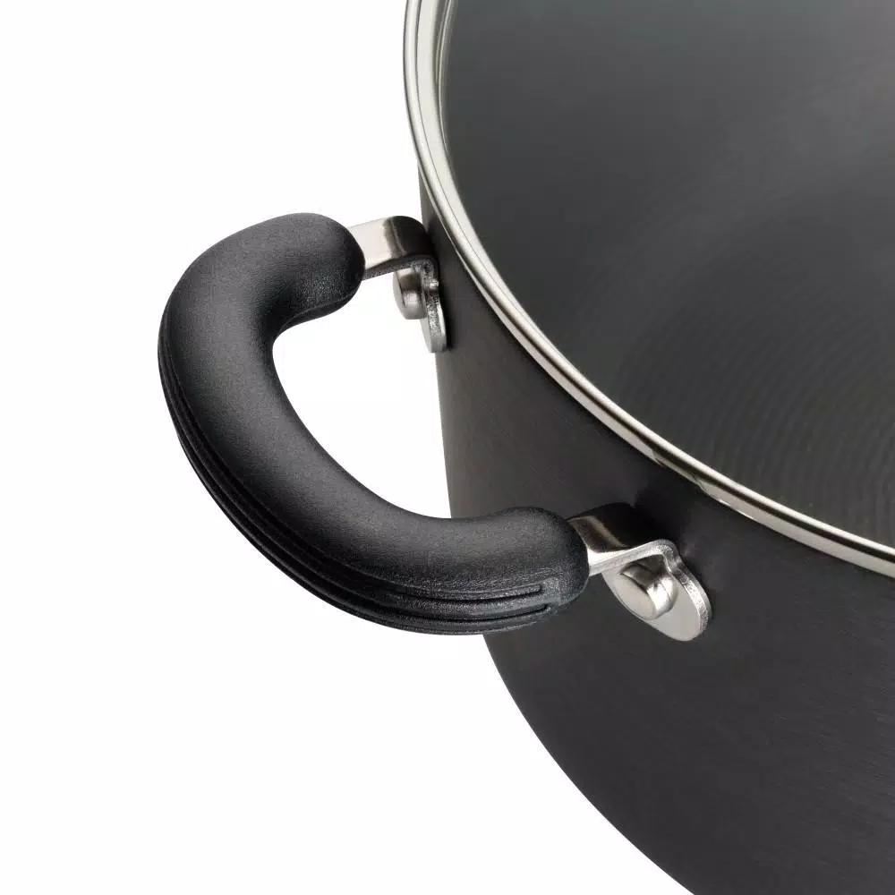 Circulon Classic 4-Quart Hard-Anodized Nonstick Casserole Dish with Glass Lid, Black
