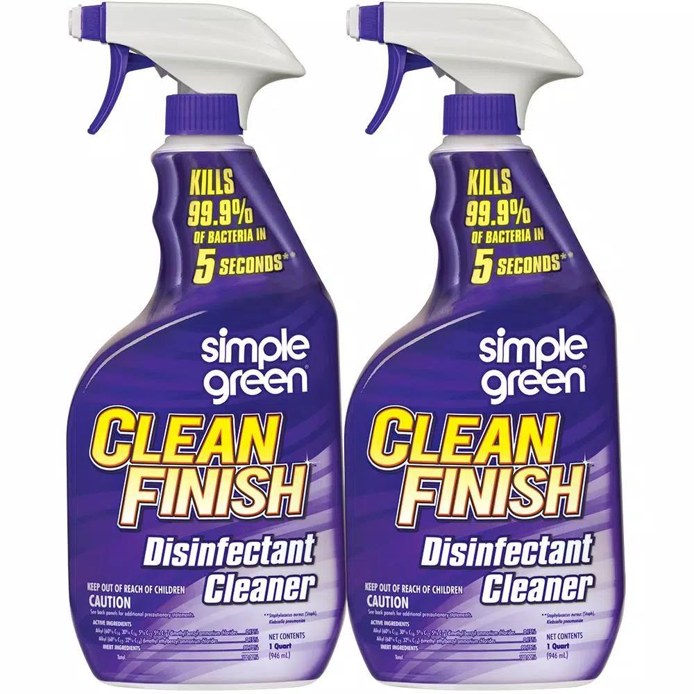 Simple Green Clean Finish Disinfectant Cleaner, 32 oz. (Case of 2)