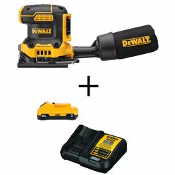 DEWALT 20V MAX XR Brushless 1/4 Sheet Variable Speed Cordless Sander Kit with 3.0Ah Battery and Charger thumbnail 1