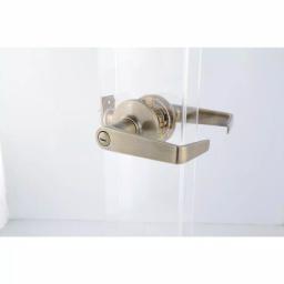 Toledo Fine Locks Antique Brass Privacy Lever Door Lockset thumbnail 2