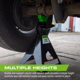 Arcan ALJS6 6-Ton Steel Jack Stands, 12,000 lb Capacity, Pair thumbnail 4