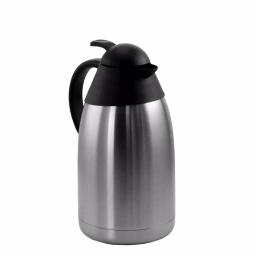 MegaChef 67.6 fl. oz. Stainless Steel Thermal Beverage Carafe with Black Lid thumbnail 1