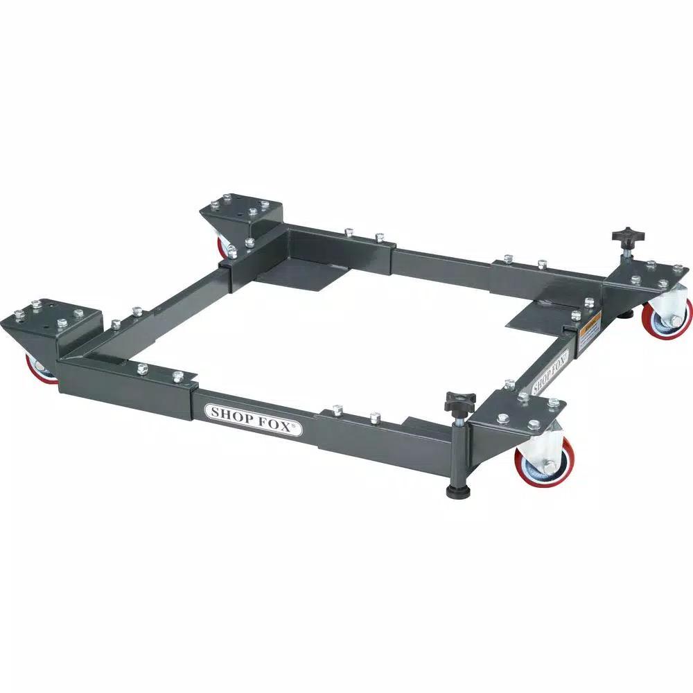 Shop Fox Heavy-Duty Adjustable Mobile Base for Power Tools, 700 lb Capacity