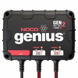 NOCO Genius GENM2 8 Amp 2-Bank On-Board Battery Charger for 12V Lead Acid Batteries thumbnail 2