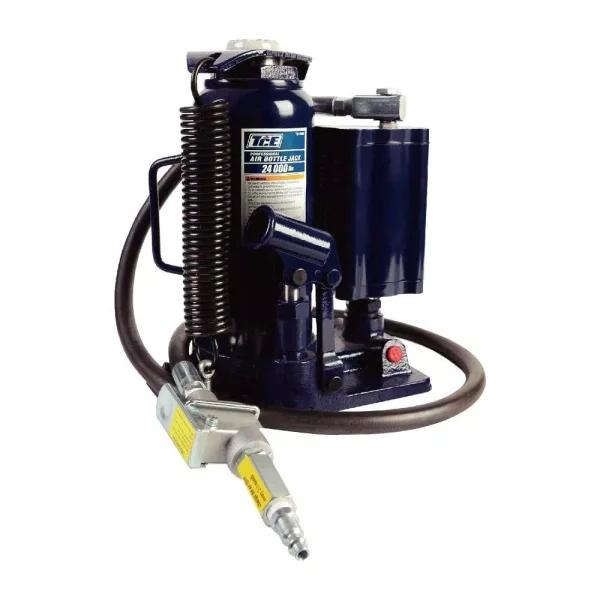TCE 12-Ton Air Hydraulic Bottle Jack, 24,000 lb. Capacity, Heavy-Duty Steel