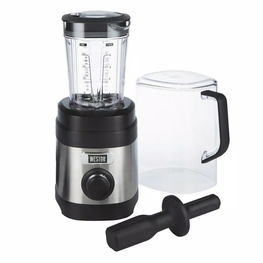 Weston Pro Series 32 oz. 11-Speed Stainless Steel Blender with Sound Shield