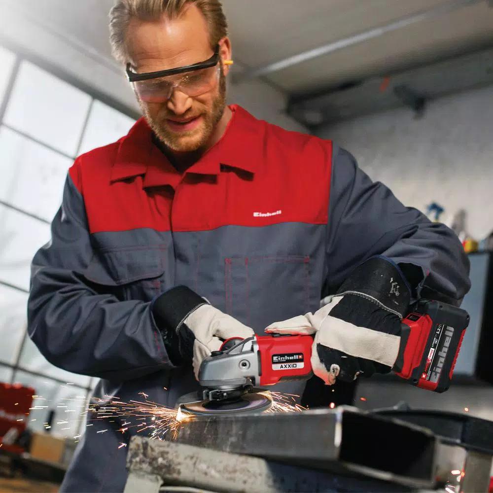 Einhell PXC 18V Brushless 5 in. Cordless Angle Grinder Kit with 3.0 Ah Battery and Fast Charger