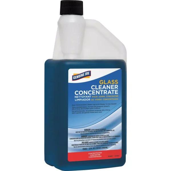 Genuine Joe Professional Strength Glass Cleaner Concentrate, Ammonia-Free, 32 oz