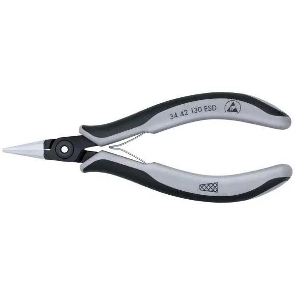 KNIPEX 5-1/4 in. Precision Electronics Gripping Pliers with ESD Handles
