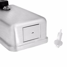 Alpine Industries Alpine 1200ml Stainless Steel Manual Liquid Soap Dispenser - Surface Mount thumbnail 5