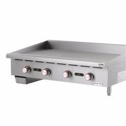 Magic Chef 48 in. Natural Gas Commercial Countertop Griddle, Stainless Steel thumbnail 3