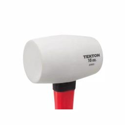 TEKTON 16 oz. White Rubber Mallet with Fiberglass Handle thumbnail 6